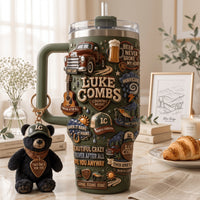 Country Crooner Bear Glam 40oz Tumbler