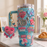 Latin Pop Tropical Aurora 40oz Tumbler