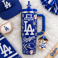 LA Dodger Baseball Starry 40oz Tumbler