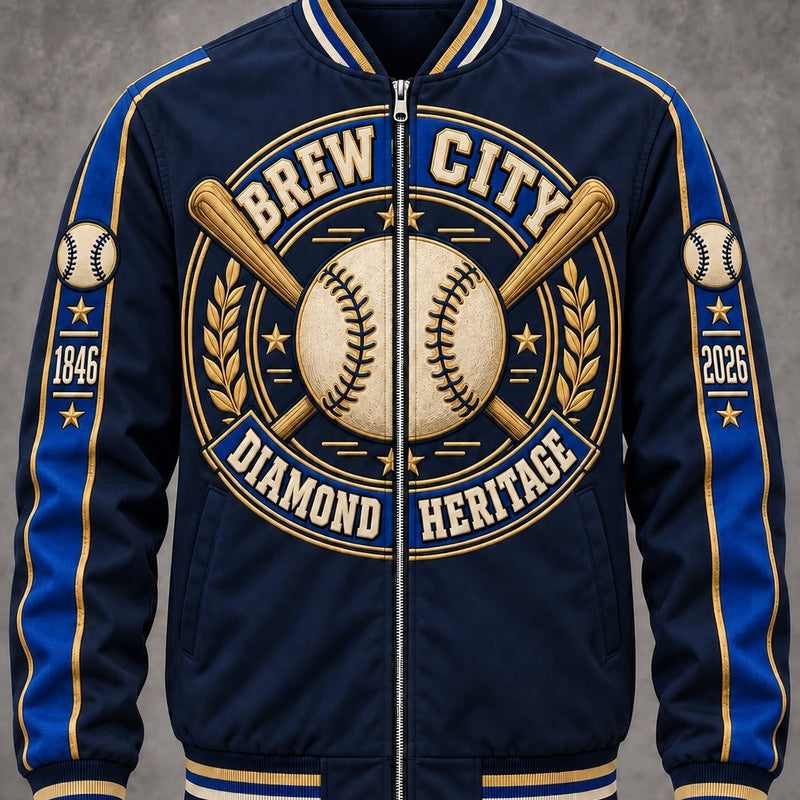 Milwaukee Diamond Heritage Baseball Jacket