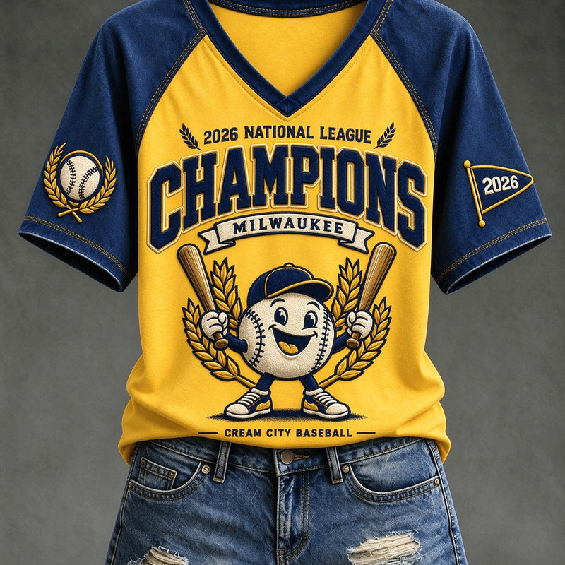 Milwaukee Spirit Raglan Baseball T-Shirt