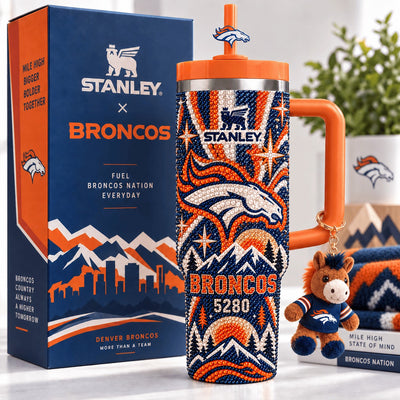 Denver Football Glam 40oz Tumbler