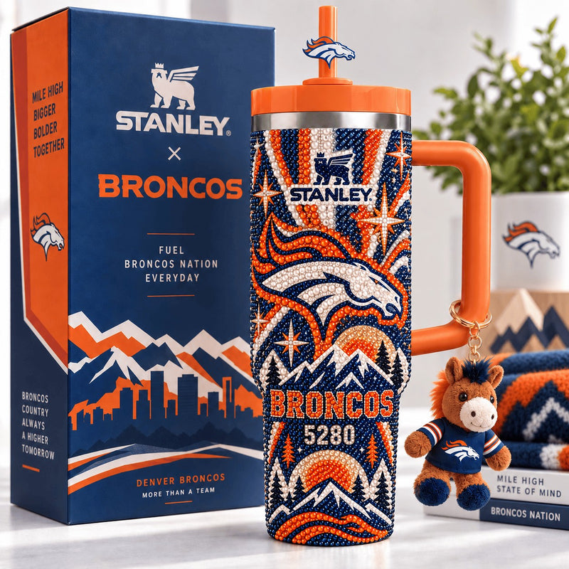 Denver Football Glam 40oz Tumbler
