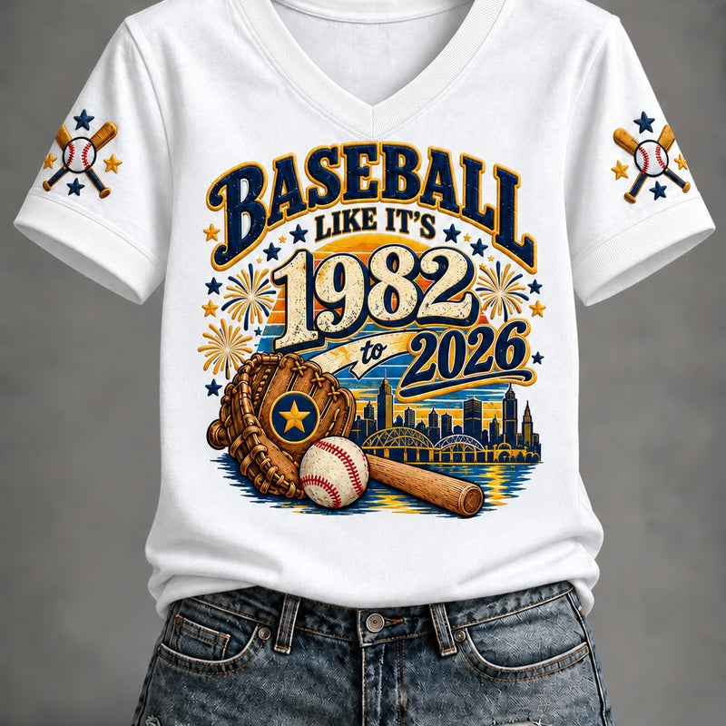 Milwaukee Retro Diamond Baseball T-Shirt
