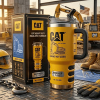 Yellow Worker Elite Jobsite Tumbler With Handle