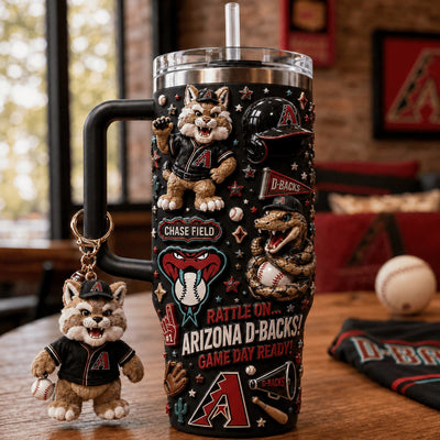 Arizona Baseball Glam 40oz Tumbler