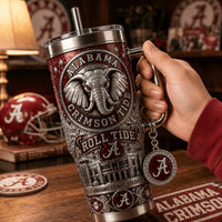 Tuscaloosa Crimson Bling 40oz Tumbler