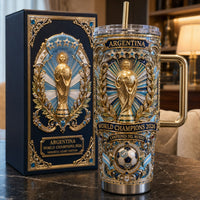 Argentina Football Jewel 40oz Tumbler