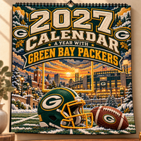 Green Bay Football Fan 2027 Wall Calendar