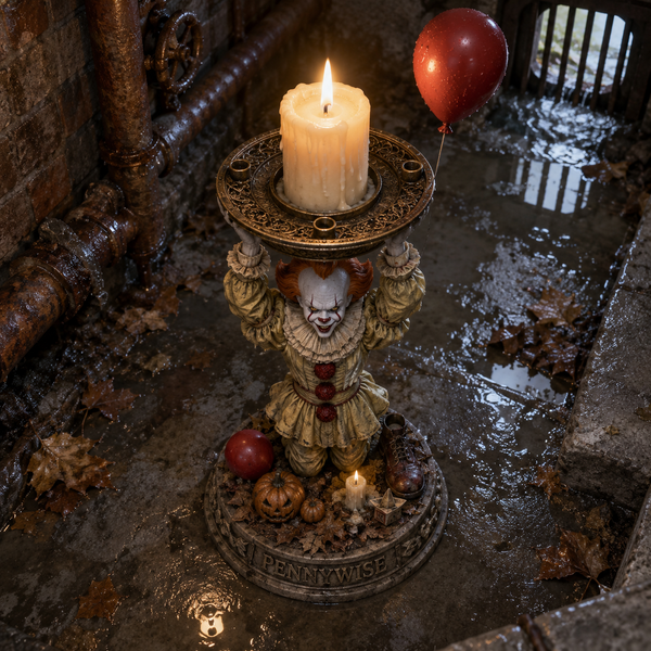 Sewer Clown Candle Holder - Detail