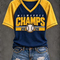 Milwaukee Raglan Spirit Baseball T-Shirt