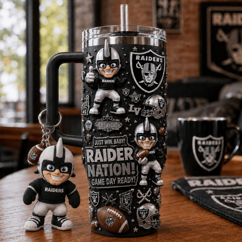 Las Vegas Raider Football Dazzle 40oz Tumbler