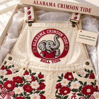 Tuscaloosa Camellia Shortalls