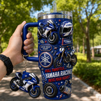 Blue Sport Moto Racing Luxe 40oz Tumbler