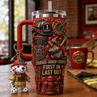 Firefighter Courage Starry 40oz Tumbler