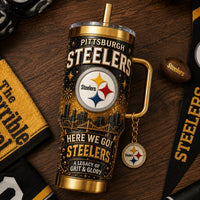 Pittsburgh Football Gilded 40oz Tumbler