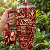 Crimson Sorority Pride Gilded 40oz Tumbler