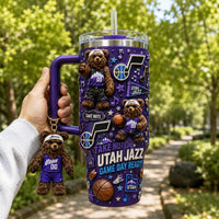Utah Basketball Bling 40oz Tumbler