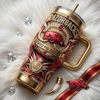 Arkansas Gridiron Glam 40oz Tumbler