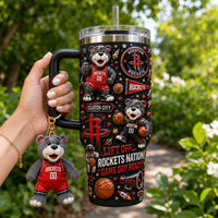Houston Basketball Glam 40oz Tumbler
