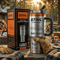 Chainsaw Logging Crew Tumbler With Handle
