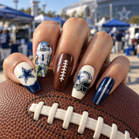 Dallas Football Fan Press On Nails