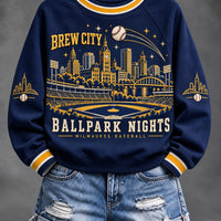 Milwaukee Ballpark Nights Baseball Sweatshirt