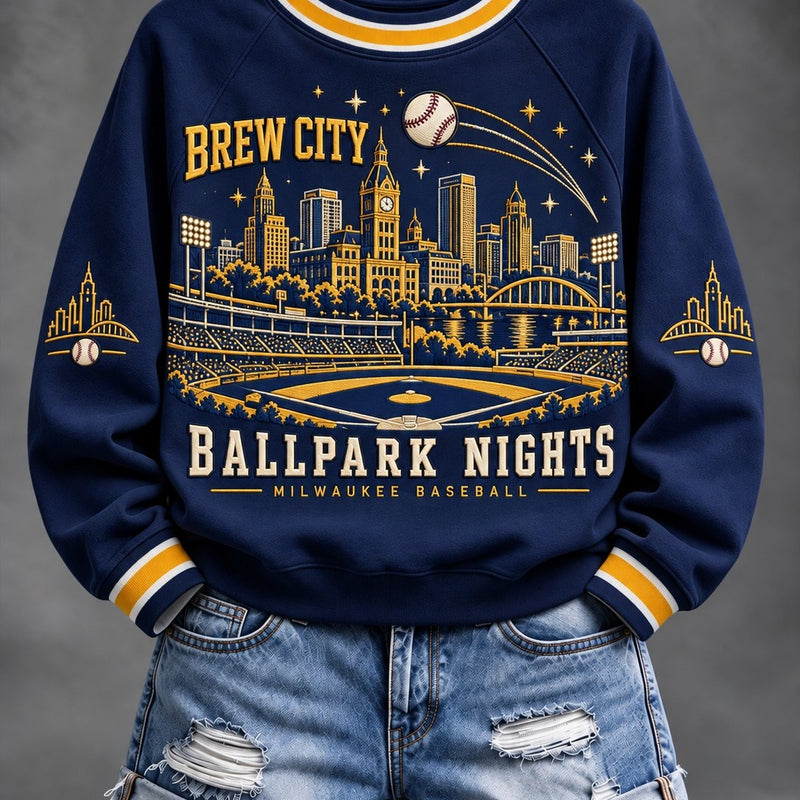 Milwaukee Ballpark Nights Baseball Sweatshirt
