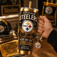Pittsburgh Football Gilded 40oz Tumbler