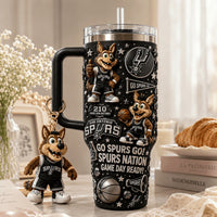 San Antonio Basketball Dazzle 40oz Tumbler