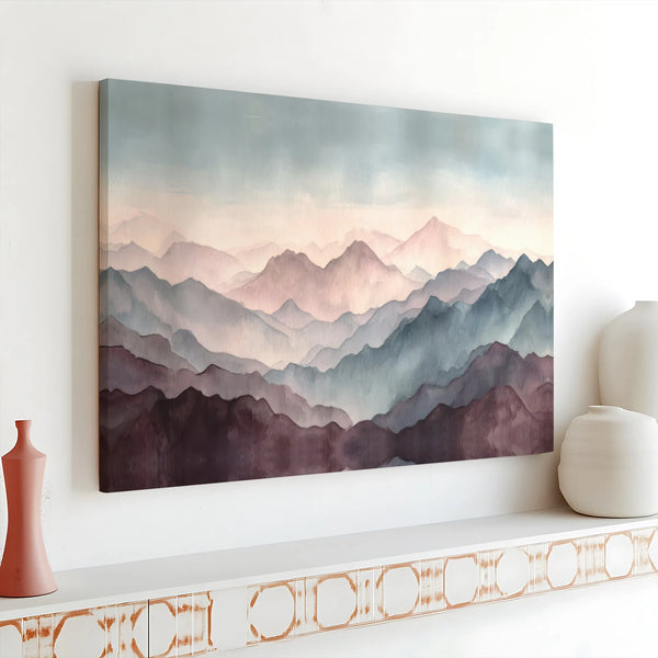 Watercolor Mountain printable wall art digital download