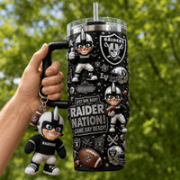 Las Vegas Raider Football Dazzle 40oz Tumbler