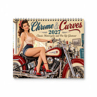 Chrome and Curves 2027 Wall Calendar