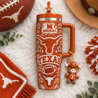 Texas Longhorn Football Glam 40oz Tumbler