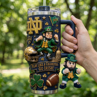 South Bend Irish Football Luxe 40oz Tumbler
