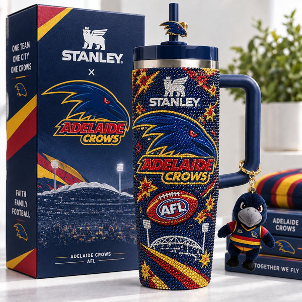 Adelaide Football Bling 40oz Tumbler