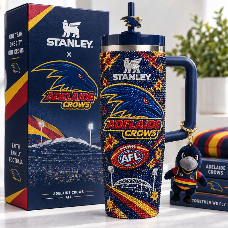 Adelaide Football Bling 40oz Tumbler