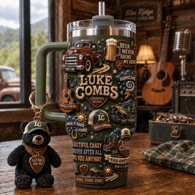 Country Crooner Bear Glam 40oz Tumbler
