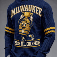 Milwaukee Laurel Emblem Baseball Long Sleeve Tee
