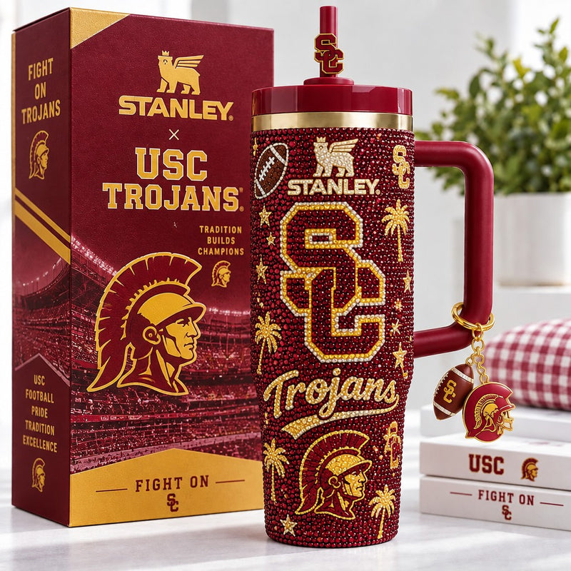 USC Trojan Football Gilded 40oz Tumbler