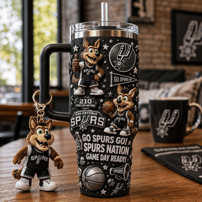 San Antonio Basketball Dazzle 40oz Tumbler