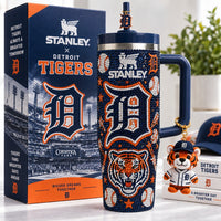 Detroit Baseball Bling 40oz Tumbler