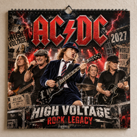Thunder Stage Rock Legends 2027 Wall Calendar