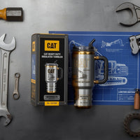 Heavy Equipment Jobsite Tumbler With Handle