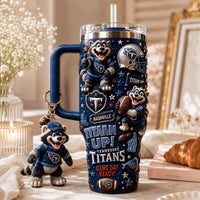 Tennessee Titan Football Starry 40oz Tumbler