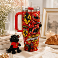 Italian Racing Red Gilded 40oz Tumbler