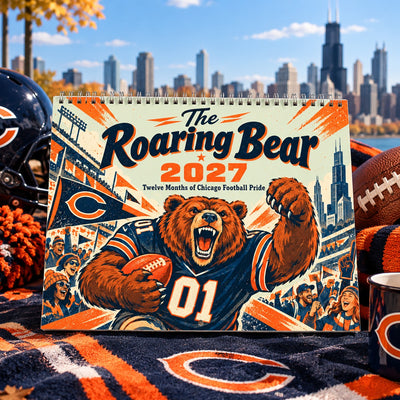 Chicago Roaring Bear 2027 Wall Calendar