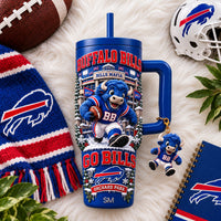 Buffalo Football Dazzle 40oz Tumbler