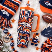 Denver Football Glam 40oz Tumbler