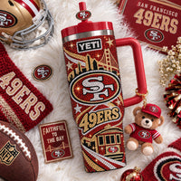 San Francisco Football Glam 40oz Tumbler